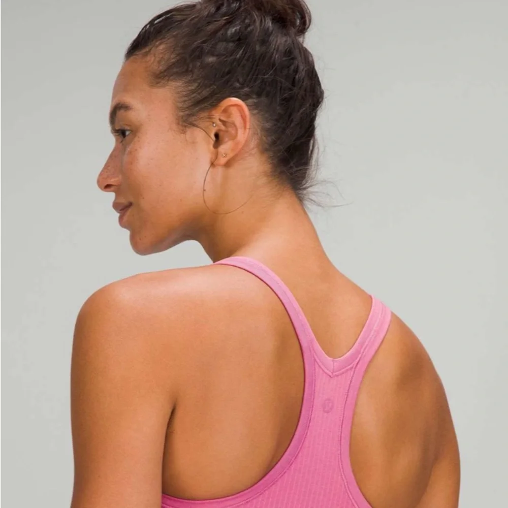 ✨🍋Lululemon Ebb to Street Tank Top Pink Blossom Blush Coral size 8 - Picture 2 of 11